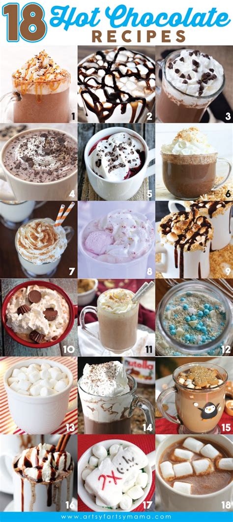 18 Hot Chocolate Recipes | artsy-fartsy mama