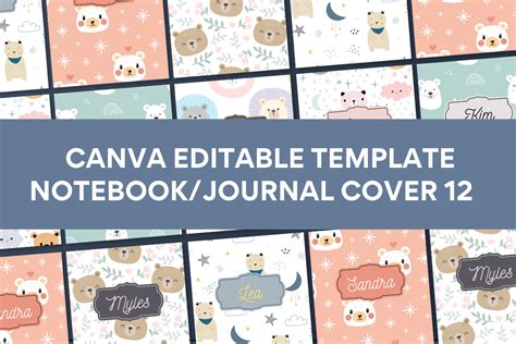 Canva Template Notebook/Journal Cover12 Graphic by Origin Designs PH ...