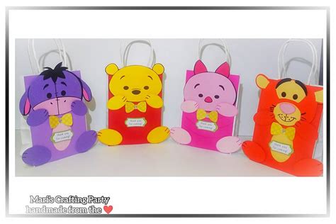 Winnie The Pooh Favor Bags set of 12 | Etsy