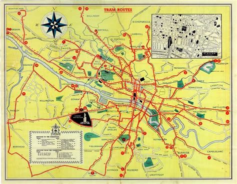 Glasgow Tram Map - urbanglasgow.co.uk