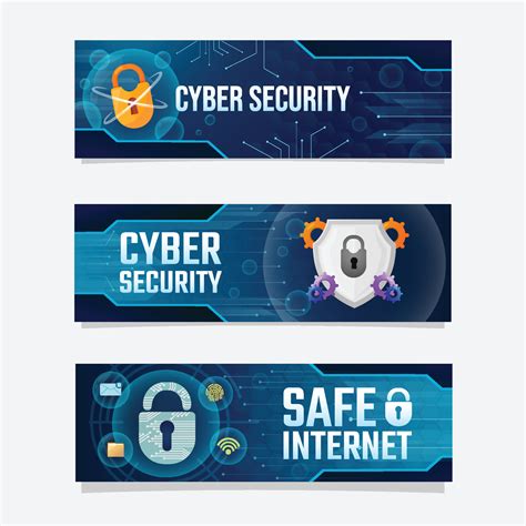 Cyber Security Banner 5485481 Vector Art at Vecteezy