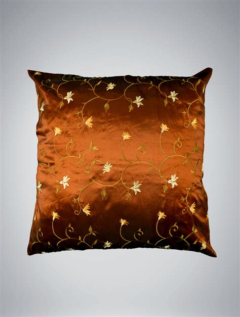 Copper Floral Pillow - West Coast Event Productions, Inc.