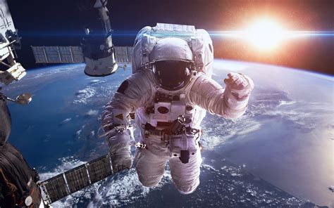 Download Sci Fi Astronaut HD Wallpaper by Vadim Sadovski