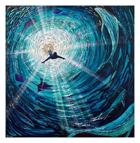 Freediver – Canvas print | Deep Impressions Underwater Art