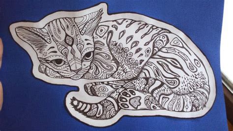 Cat zentangle by Aspidal on DeviantArt