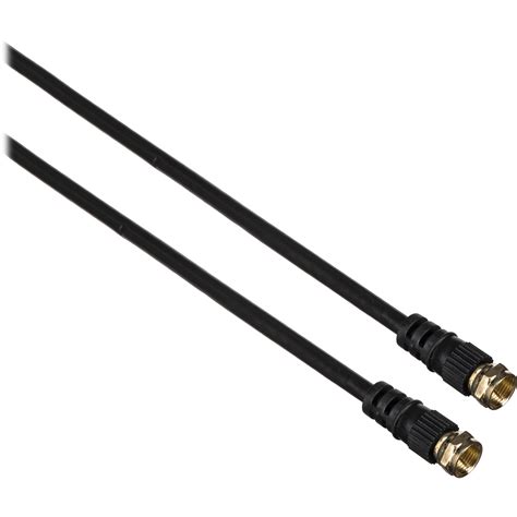 Tera Grand RG-59 F-Type Coaxial Cable (Black, 12') RG59-FF-12