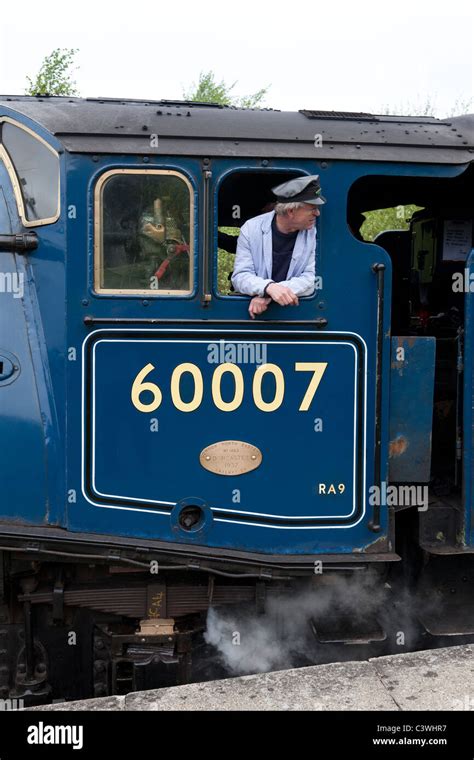 Steam locomotive, 60007 , Sir Nigel Gresley Stock Photo - Alamy