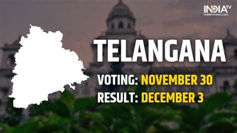 Telangana Election Date: State to vote on November 30, results to be ...