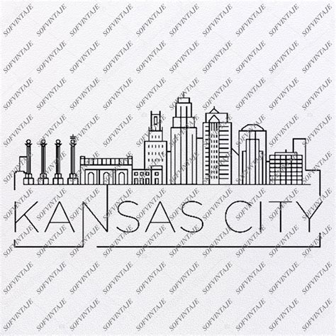 Kansas City Skyline Svg