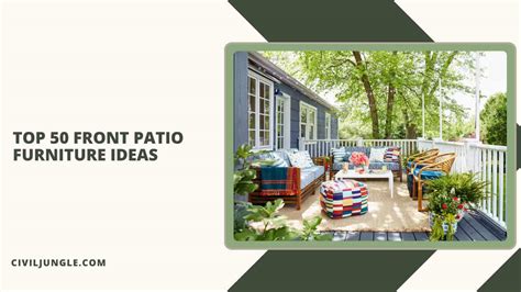 Top 50 Front Patio Furniture Ideas