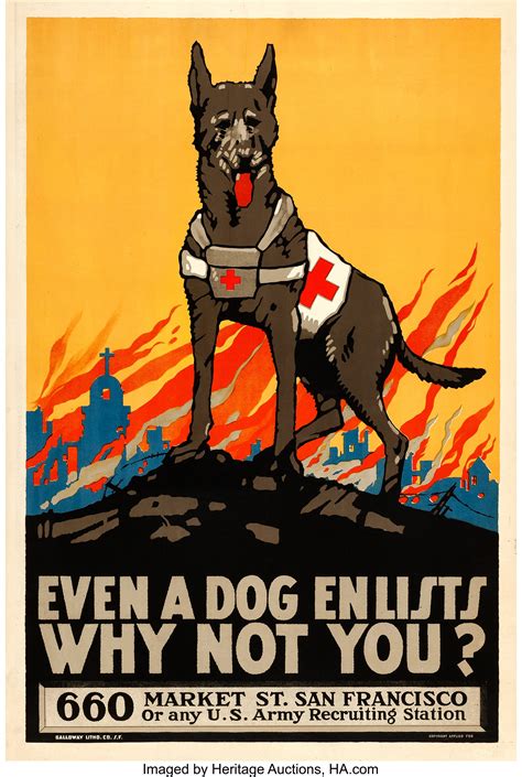 World War I Propaganda (U.S. Army, c. 1917-18). Recruitment Poster ...