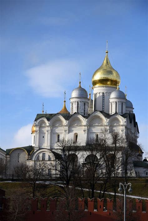 Architecture of Moscow Kremlin. Popular Landmark. Stock Image - Image ...