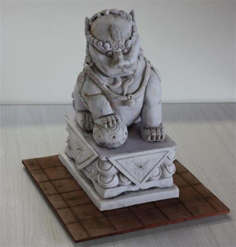 Chinese Lion Dog Statue - CakeCentral.com