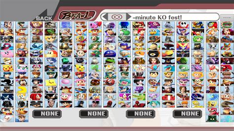 Super Smash Bros. Brawl Expanded Roster (Updated) by ...