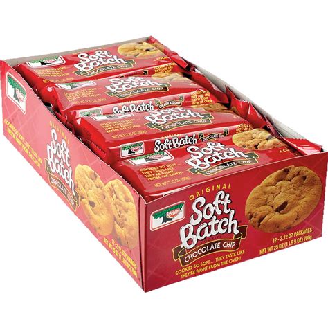 Keebler Soft Batch Chocolate Chip Cookies, Packed, 2.12 oz, 12 ct ...