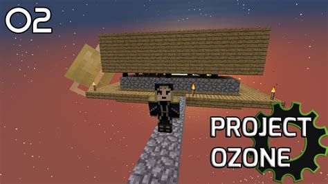 [02] SIMPLE MOB FARM! - Project Ozone (HQM Sky Block Mod Pack) - YouTube