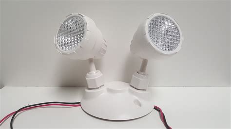 Universal LED Emergency Light with 2 Remote Heads — LED WAREHOUSE