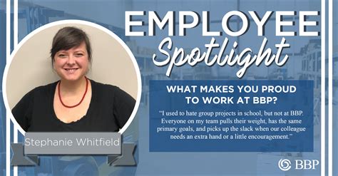 Employee Spotlight: Stephanie Whitfield - BBP