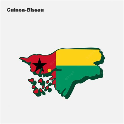 Premium Vector | Guinea bissau country flag map infographic