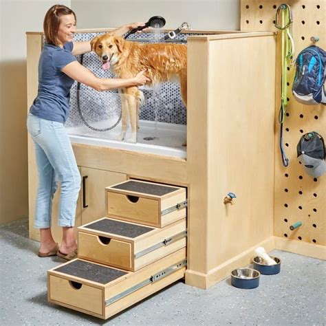 31 Easy Homemade Dog Bath Tubs & Washing Station Ideas