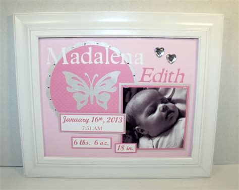 Personalized Baby Girl Nursery Art by memoreasykeepsakes on Etsy