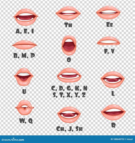 Female Talking Mouth Animation Stock Vector - Illustration of teeth ...