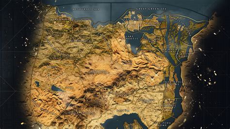 Así es el mapa completo de Assassin's Creed Origins — LaPS4