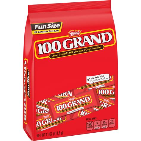 100 Grand Milk Chocolate Fun Size Candy Bars, 11 Oz - Walmart.com