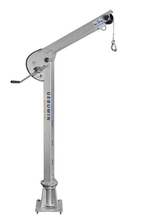 Swivel davit crane stainless steel 500 kg - Gebuwin