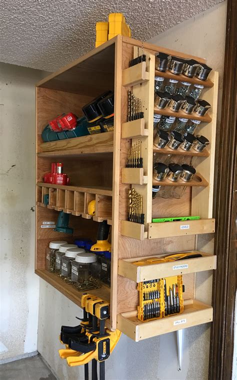 Spice rack for screws on charger station | Garage storage bins, Diy ...