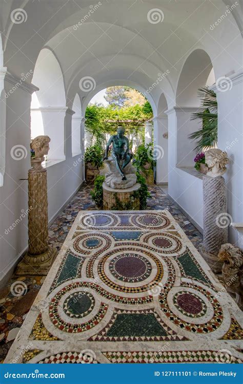 The Villa San Michele in Spring, in Anacapri on the Island of Capri ...