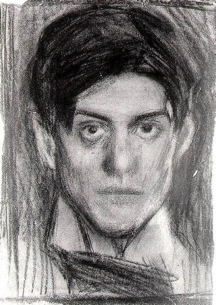 Self-Portrait, c.1900 - Pablo Picasso - WikiArt.org