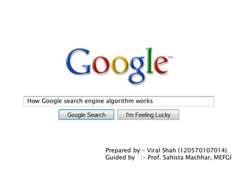 How Google Search Engine Algorithm Works