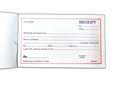 LRS Cash Receipt Book - 50 Sheets (Pack of 12) : Amazon.in: Office Products