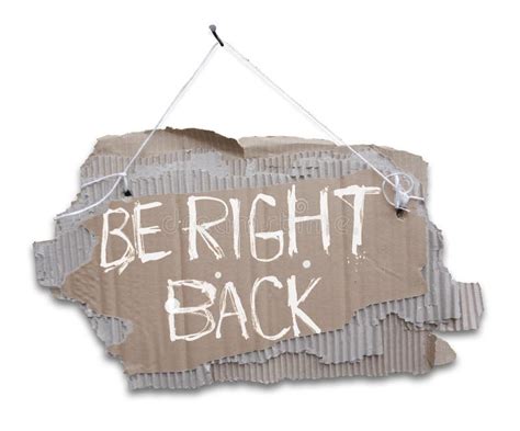 Be Right Back Sign Stock Photos - Free & Royalty-Free Stock Photos from ...