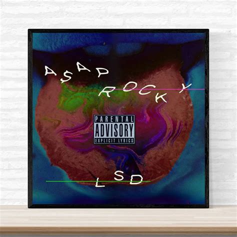 ASAP Rocky LSD Music Album Cover Poster Print on Canvas Wall Art Home ...