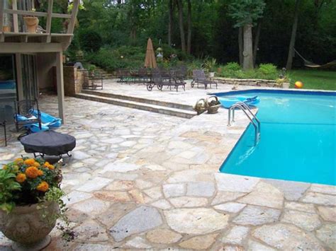 20 Fresh and Natural Pool Deck Stone Inspirations