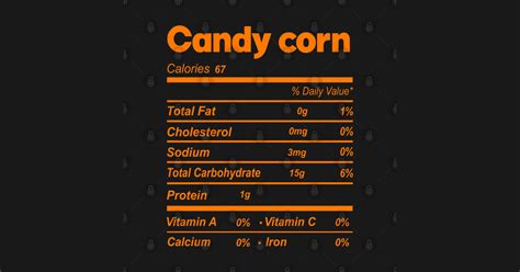 Funny Candy Corn Nutrition Facts Halloween matching - Candy Corn ...