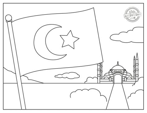 The Legendary Turkey Flag Coloring Pages Kids Activities Blog |KAB