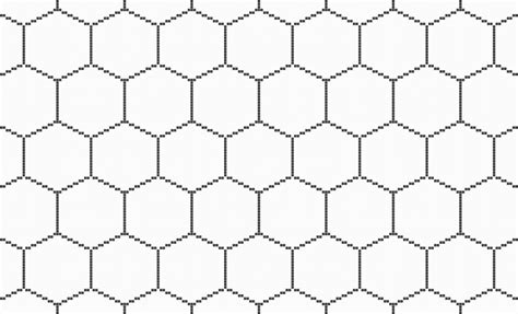 White Repeating Tile Pattern | Hex Minimalist1 By Artaic