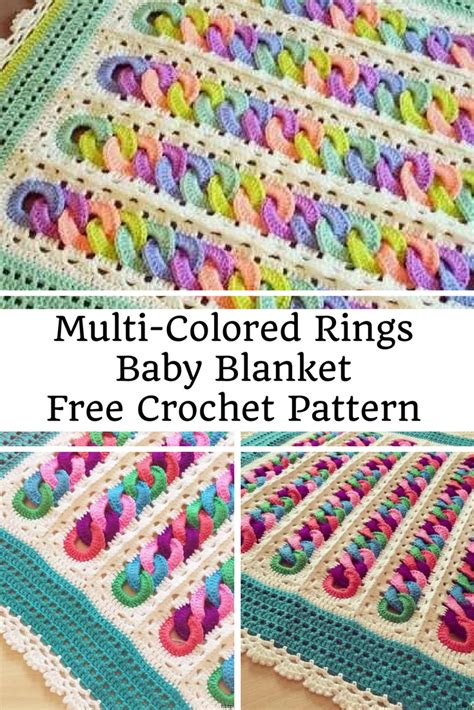 Fabulous Multi-Colored Rings Baby Blanket Free Crochet Pattern - Daily ...