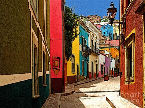 Street Of Color Guanajuato 2 Photograph by Mexicolors Art Photography