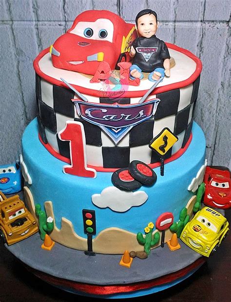 Cars Lightning McQueen Cake - Decorated Cake by - CakesDecor