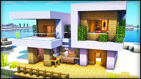 Minecraft Modern Beach House Exterior