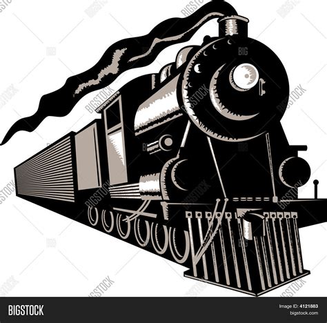 Steam Train Vector & Photo (Free Trial) | Bigstock