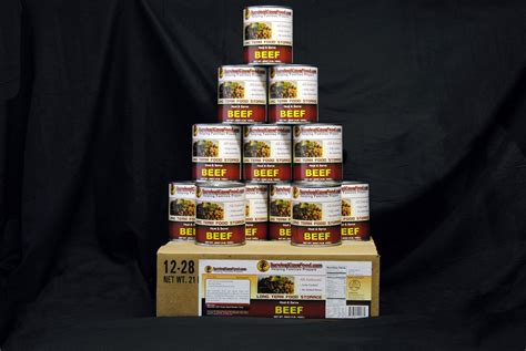 Beef (canned) for Food Storage by Survival Cave Food - 12 Cans (28 oz)