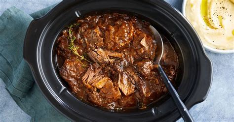 Slow cooker braised steak and onions recipe