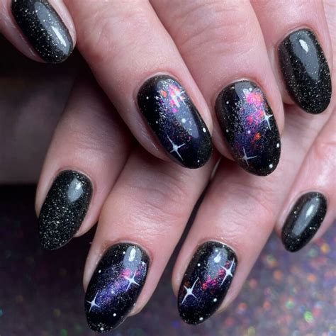 33 Best Black Galaxy Nails Designs [2024] - Nail Designs Daily