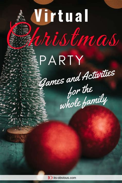 Virtual Christmas Party Games and Activities For Family - its-obvious