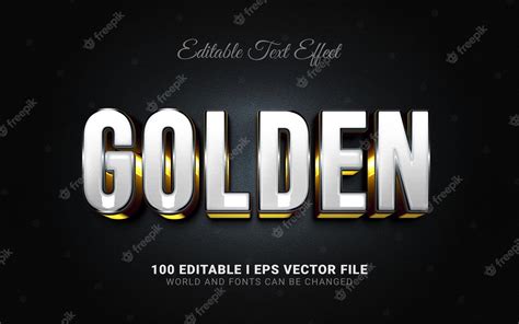 Premium Vector | Golden text effect